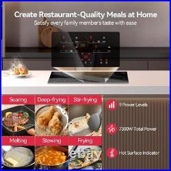30 Inch Electric Cooktop 4 Burners with Child Safety Lock & Timer 240V NO Plug