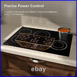 30 Inch Electric Cooktop 5 Burners, ETL & FCC Certificated, Sync Elements, Keep