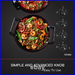 30 Inch Electric Cooktop, Built-In with 4 Elements 7000W, Timer Digital Display