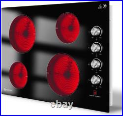 30 Inch Electric Cooktop, Built-In with 4 Elements 7000W with ETL Safety Certifi