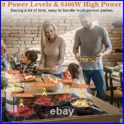 30 Inch Electric Cooktop, Built-in 5 Burner Electric Stovetop 8400W, 30 Ceramic 30 Inch Electric Cooktop, Built-in 5 Burner Electric Stovetop 8400W, 30 Ceramic