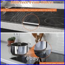 30 Inch Electric Cooktop, Built-in 5 Burner Electric Stovetop 8400W, 30 Ceramic 30 Inch Electric Cooktop, Built-in 5 Burner Electric Stovetop 8400W, 30 Ceramic