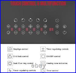 30 Inch Electric Cooktop, Built-in 5 Burner Electric Stovetop 8400W, 30 Glass 30 Inch Electric Cooktop, Built-in 5 Burner Electric Stovetop 8400W, 30 Glass