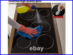 30 Inch Electric Cooktop, Built-in 5 Burner Electric Stovetop 8400W, 30 Glass 30 Inch Electric Cooktop, Built-in 5 Burner Electric Stovetop 8400W, 30 Glass