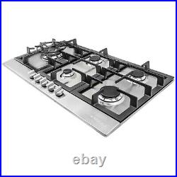 30 Inch Gas Cooktop 5 Sealed Burners, Metal Knobs, Stainless Steel (open Box)