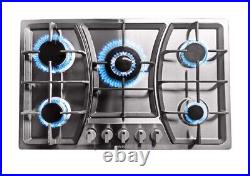 30 Inch Gas Cooktop, Built In Gas Rangetop with 5 High Efficiency Burners