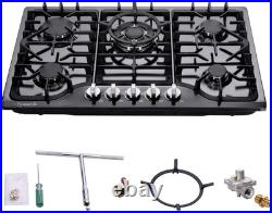 30 Inch Gas Cooktop, Built-In Stainless Steel Gas Stovetop 5 High Efficiency Bur