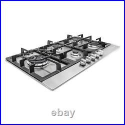30 Inch Gas Hob (open Box) 5 Sealed Burners, Metal Knobs, Stainless Steel