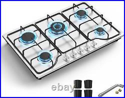 30 Inch Gas Stove with 5 Burner Propane Gas Cooktop Gas Hob NG/LPG Convertible