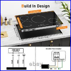 30 Inch Induction Cooktop with 4 Burners Drop-in Electric Stove Top 220-240V USA