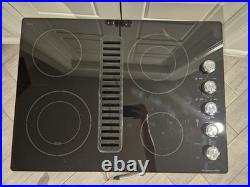 30 KitchenAid Glass Electric Downdraft Cooktop KECD807XBL01 Shows Wear, Tested