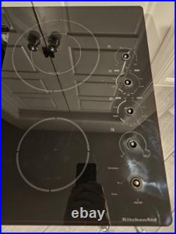 30 KitchenAid Glass Electric Downdraft Cooktop KECD807XBL01 Shows Wear, Tested