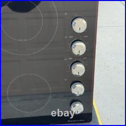 30 KitchenAid Glass Electric Downdraft Cooktop KECD807XBL01 Shows Wear, Tested