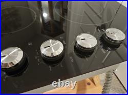 30 KitchenAid Glass Electric Downdraft Cooktop KECD807XBL01 Shows Wear, Tested