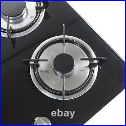 30 LPG/NG Gas COOKTOP Built-in 5Burner Stove Hob Cooktop tempered glass US New