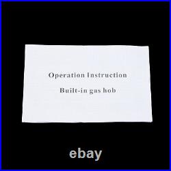 30 LPG NG Gas Cooktop Built-in 5 Burner Stove Hob Cooktop Tempered Glass US Top