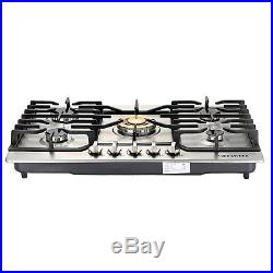 30 Stainless Steel Built-in 5 Burner Gas Cooktops / High Performance Gold Stove