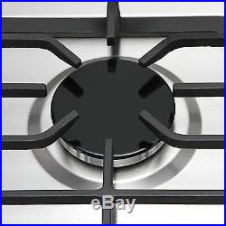 30 Stainless Steel Built-in 5 Burner Gas Cooktops / High Performance Gold Stove