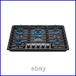 30 Stainless Steel Gas Stove Top 5 Burner Gas Cooktop withThermocouple Protection