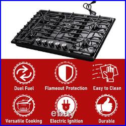 30 Stainless Steel Gas Stove Top 5 Burner Gas Cooktop withThermocouple Protection