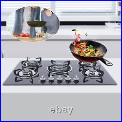 30 Stove Top Gas Cooktop Burner Kitchen Cooking LPG / Propane with 5 Burners U