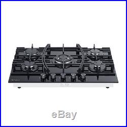 30 Tempered Glass 5 Burners Stove Top Gas Cooktop