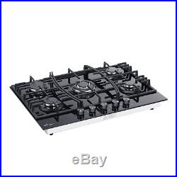 30 Tempered Glass 5 Burners Stove Top Gas Cooktop