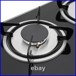 30 Tempered Glass Built-in 5 Burners Stove LPG/NG Gas Cooker Hob Cook Top