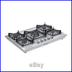 30 Tempered Glass / Stainless Steel Gas Stove Cooktop