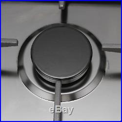 30'' Titanium Stainless Steel 5 Burners Built In Stove LPG NG Gas Cooktop Cooker