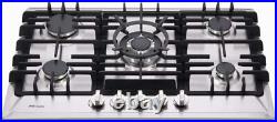 30 gas cooktop dual fuel 5 sealed burners gas stovtop stainless steel gas hob