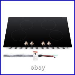 30 in 4 Burner Induction Cooktop Electric Countertop Burner Knob Control 6600W 30 in 4 Burner Induction Cooktop Electric Countertop Burner Knob Control 6600W