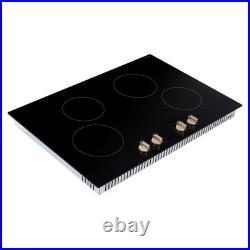 30 in 4 Burner Induction Cooktop Electric Countertop Burner Knob Control 6600W 30 in 4 Burner Induction Cooktop Electric Countertop Burner Knob Control 6600W