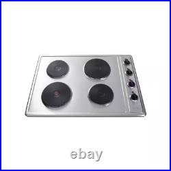 30 in. 4 Elements with Solid Disk Electric Cooktop in Stainless Steel 30 in. 4 Elements with Solid Disk Electric Cooktop in Stainless Steel