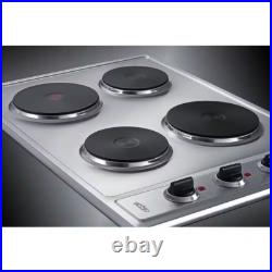 30 in. 4 Elements with Solid Disk Electric Cooktop in Stainless Steel 30 in. 4 Elements with Solid Disk Electric Cooktop in Stainless Steel