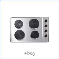 30 in. 4 Elements with Solid Disk Electric Cooktop in Stainless Steel 30 in. 4 Elements with Solid Disk Electric Cooktop in Stainless Steel