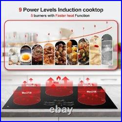 30 in. 5 Elements Induction Electric Cooktop in Black with Ceramic Glass Top