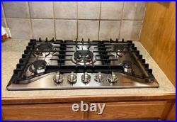 30 in Gas Cooktop 5 Burners Sealed Italy SABAF Cast Iron 120V NG/LPG for Kitchen