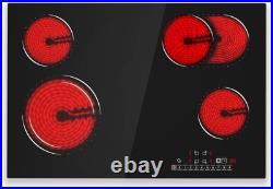 30 inch Built-in Electric Cooktop 4 Burners Radiant Ceramic Cooktop 7200W