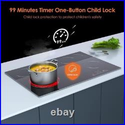 30 inch Built-in Electric Cooktop 4 Burners Radiant Ceramic Cooktop 7200W