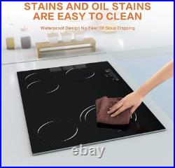 30 inch Built-in Electric Cooktop 4 Burners Radiant Ceramic Cooktop 7200W