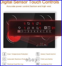 30 inch Built-in Electric Cooktop 4 Burners Radiant Ceramic Cooktop 7200W