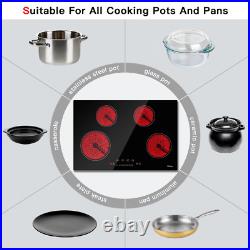 30 inch Built-in Electric Cooktop Radiant Ceramic Cooktop 4 Burners 6700W USA