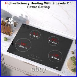 30 inch Built-in Electric Cooktop Radiant Ceramic Cooktop 4 Burners 6700W USA