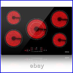 30 inch Electric Cooktop 5 Burners Drop In Ceramic Glass Stove Top Touch Control 30 inch Electric Cooktop 5 Burners Drop In Ceramic Glass Stove Top Touch Control