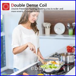 30 inch Electric Cooktop Ceramic Glass Stove Top 5 Burners Drop-in Touch Control 30 inch Electric Cooktop Ceramic Glass Stove Top 5 Burners Drop-in Touch Control