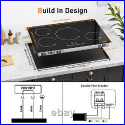 30 inch Electric Induction Stove 4 Burner Built-In Cooktop Digital Display Timer