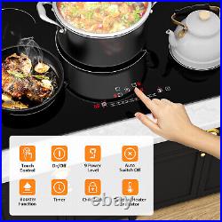 30 inch Electric Induction Stove 4 Burner Built-In Cooktop Digital Display Timer