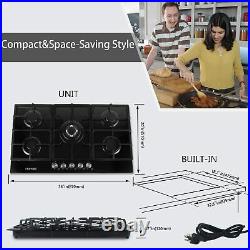 30 inches &35inch Gas Cooktop 5 Burners Gas Stove Cooktop for natural gas only