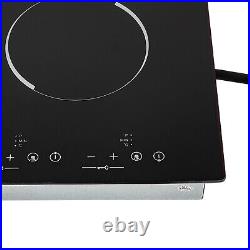 3000W Electric Ceramic Cooktop Built-In Sensor Touch-Control 9 Heating Levels